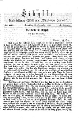 Sibylle (Würzburger Journal) Samstag 22. September 1860