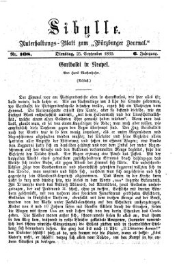 Sibylle (Würzburger Journal) Dienstag 25. September 1860