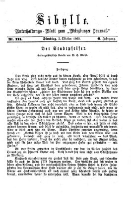 Sibylle (Würzburger Journal) Dienstag 2. Oktober 1860