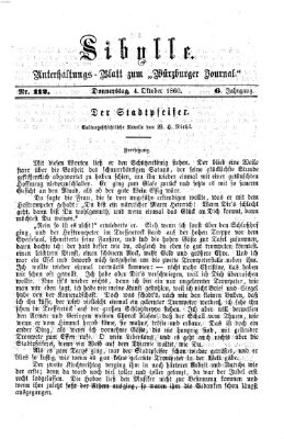 Sibylle (Würzburger Journal) Donnerstag 4. Oktober 1860