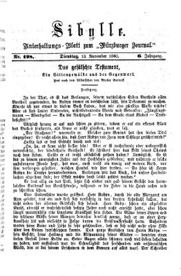 Sibylle (Würzburger Journal) Dienstag 13. November 1860