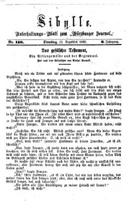 Sibylle (Würzburger Journal) Dienstag 25. Dezember 1860