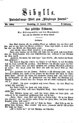 Sibylle (Würzburger Journal) Samstag 12. Januar 1861