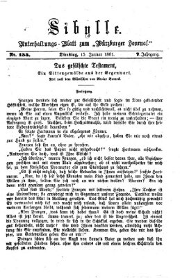 Sibylle (Würzburger Journal) Dienstag 15. Januar 1861