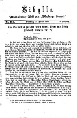 Sibylle (Würzburger Journal) Dienstag 22. Januar 1861