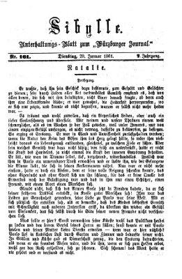 Sibylle (Würzburger Journal) Dienstag 29. Januar 1861