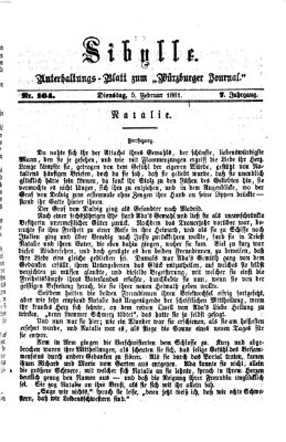 Sibylle (Würzburger Journal) Dienstag 5. Februar 1861