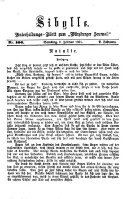 Sibylle (Würzburger Journal) Samstag 9. Februar 1861