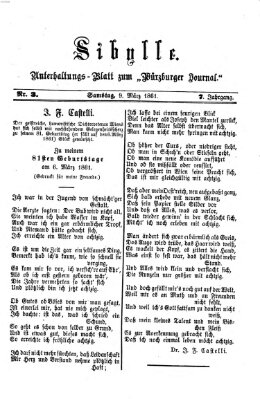 Sibylle (Würzburger Journal) Samstag 9. März 1861