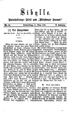 Sibylle (Würzburger Journal) Donnerstag 21. März 1861