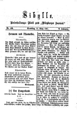 Sibylle (Würzburger Journal) Samstag 30. März 1861