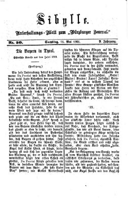 Sibylle (Würzburger Journal) Samstag 11. Mai 1861