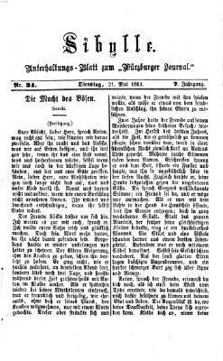 Sibylle (Würzburger Journal) Dienstag 21. Mai 1861