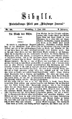 Sibylle (Würzburger Journal) Samstag 8. Juni 1861