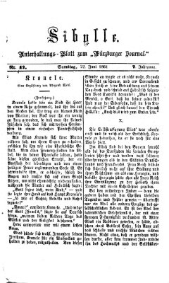 Sibylle (Würzburger Journal) Samstag 22. Juni 1861