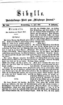 Sibylle (Würzburger Journal) Donnerstag 11. Juli 1861