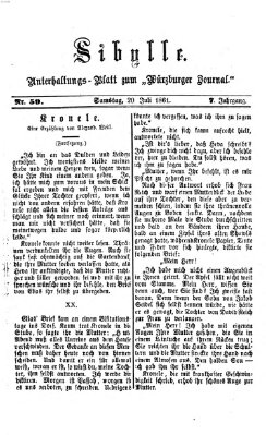 Sibylle (Würzburger Journal) Samstag 20. Juli 1861