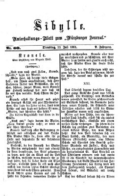 Sibylle (Würzburger Journal) Dienstag 23. Juli 1861