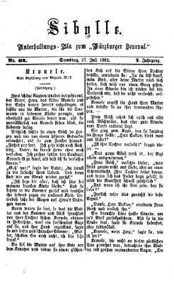 Sibylle (Würzburger Journal) Samstag 27. Juli 1861