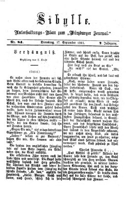 Sibylle (Würzburger Journal) Dienstag 17. September 1861