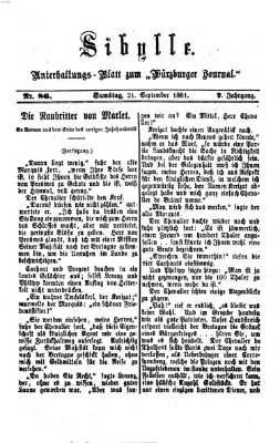 Sibylle (Würzburger Journal) Samstag 21. September 1861