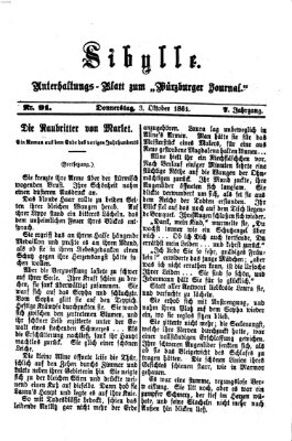 Sibylle (Würzburger Journal) Donnerstag 3. Oktober 1861