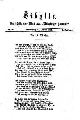 Sibylle (Würzburger Journal) Donnerstag 17. Oktober 1861