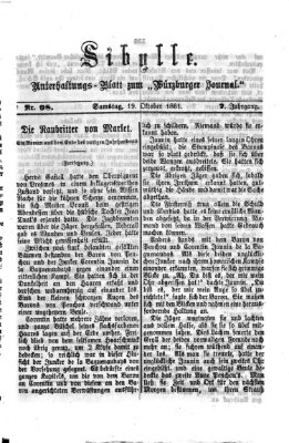 Sibylle (Würzburger Journal) Samstag 19. Oktober 1861