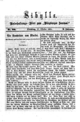 Sibylle (Würzburger Journal) Dienstag 22. Oktober 1861