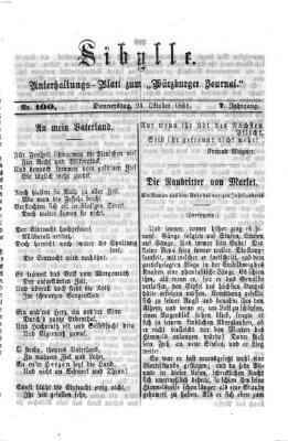 Sibylle (Würzburger Journal) Donnerstag 24. Oktober 1861