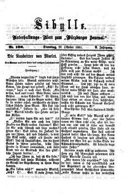 Sibylle (Würzburger Journal) Dienstag 29. Oktober 1861