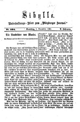 Sibylle (Würzburger Journal) Samstag 2. November 1861