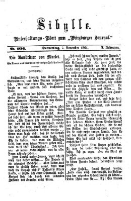 Sibylle (Würzburger Journal) Donnerstag 7. November 1861