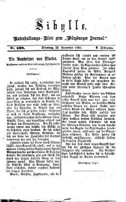 Sibylle (Würzburger Journal) Dienstag 12. November 1861