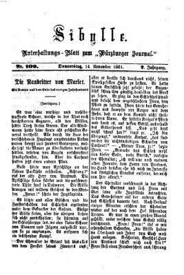 Sibylle (Würzburger Journal) Donnerstag 14. November 1861