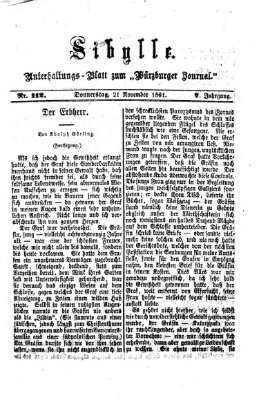 Sibylle (Würzburger Journal) Donnerstag 21. November 1861