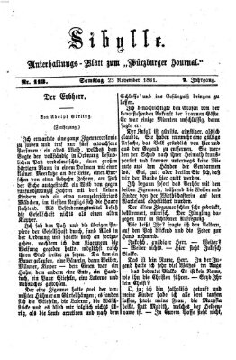 Sibylle (Würzburger Journal) Samstag 23. November 1861