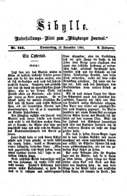 Sibylle (Würzburger Journal) Donnerstag 28. November 1861