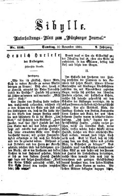 Sibylle (Würzburger Journal) Samstag 30. November 1861