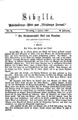 Sibylle (Würzburger Journal) Dienstag 7. Januar 1862