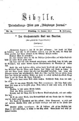 Sibylle (Würzburger Journal) Dienstag 14. Januar 1862