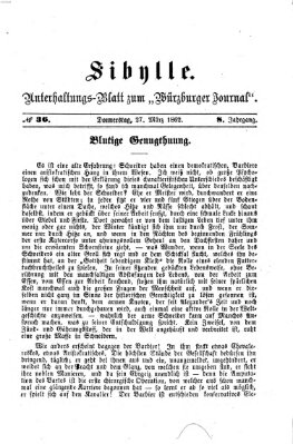 Sibylle (Würzburger Journal) Donnerstag 27. März 1862