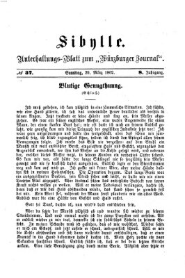 Sibylle (Würzburger Journal) Samstag 29. März 1862