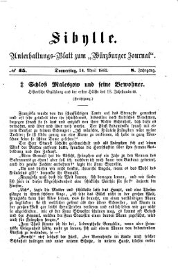 Sibylle (Würzburger Journal) Donnerstag 24. April 1862