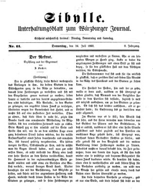 Sibylle (Würzburger Journal) Donnerstag 24. Juli 1862