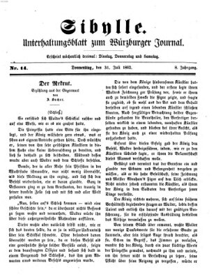 Sibylle (Würzburger Journal) Donnerstag 31. Juli 1862