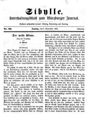 Sibylle (Würzburger Journal) Samstag 6. September 1862