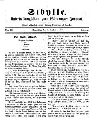 Sibylle (Würzburger Journal) Donnerstag 18. September 1862