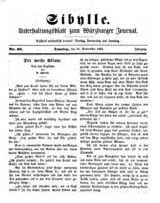 Sibylle (Würzburger Journal) Donnerstag 25. September 1862