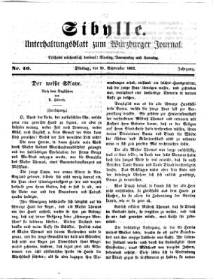 Sibylle (Würzburger Journal) Dienstag 30. September 1862